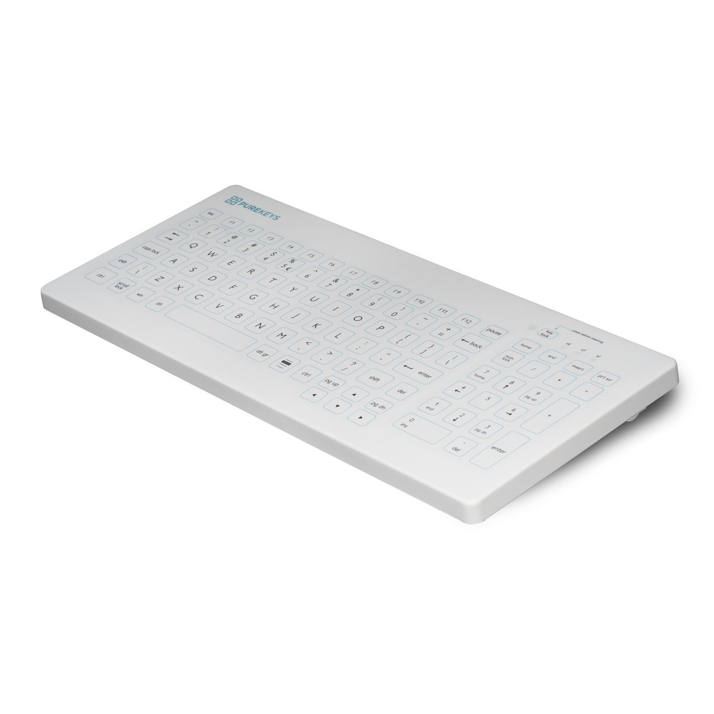 [40000100] Purekeys Compact FA Medisch Keyboard (wit)