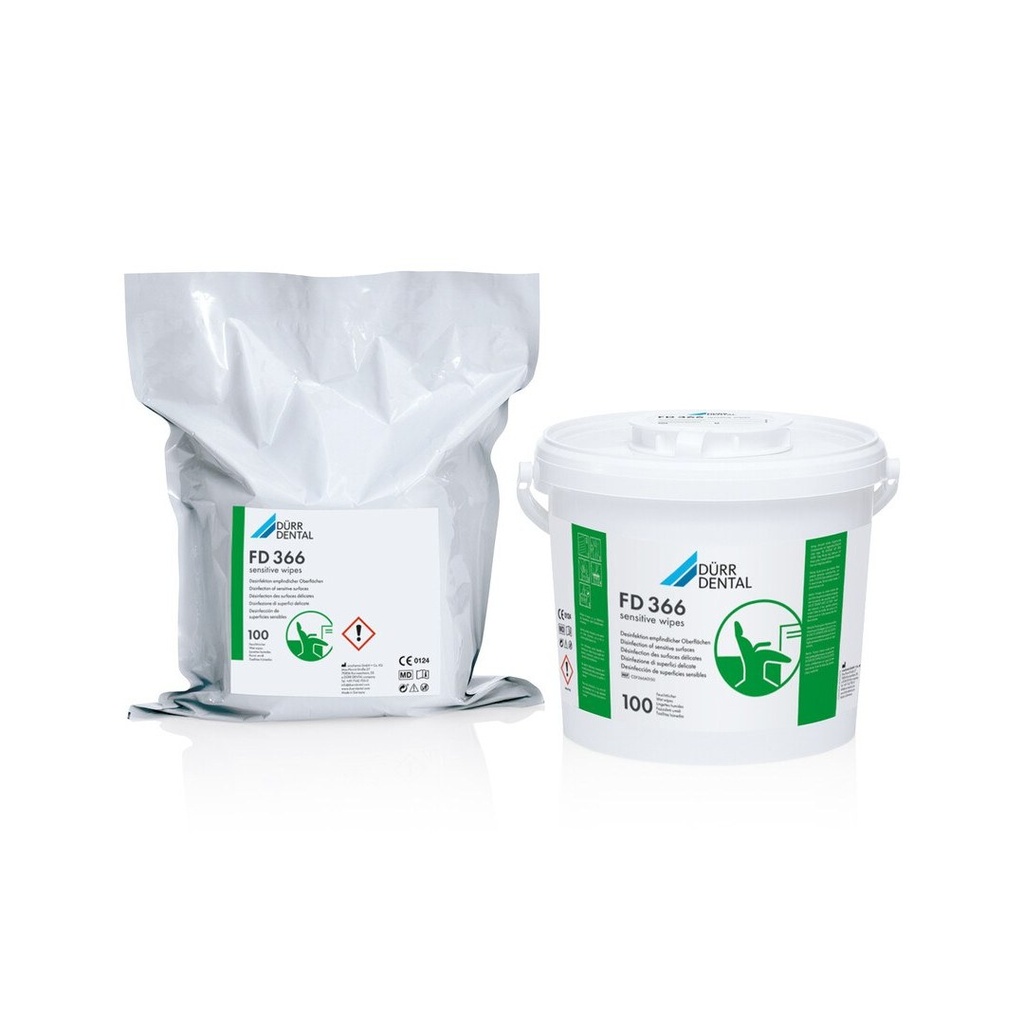 FD 366 Sensitive Wipes refill - 4 bags w/ 100 wipes INT