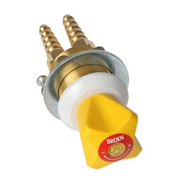BDT gasarmatuur met slangnippels Ø 10 mm