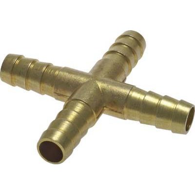 BDT kruis-slangverbinder 10 mm, messing
