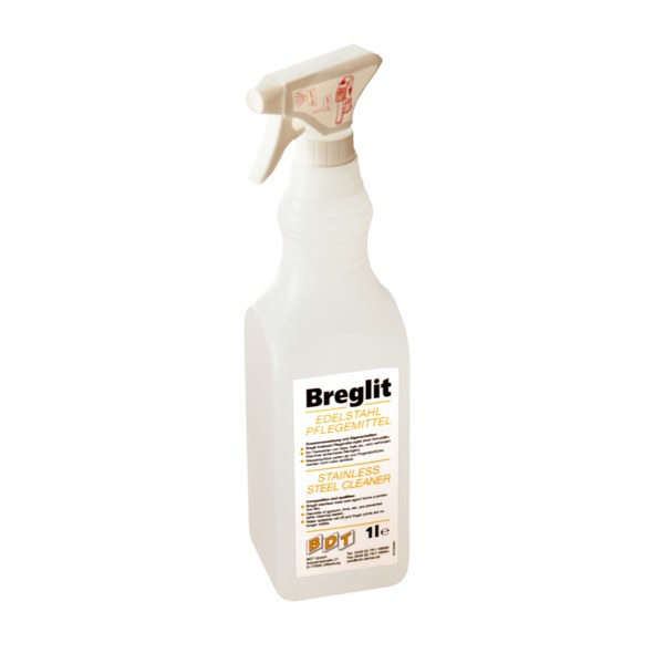 BDT Breglit onderhoudsmiddel voor roestvast staal, sprayflacon 1.000 ml