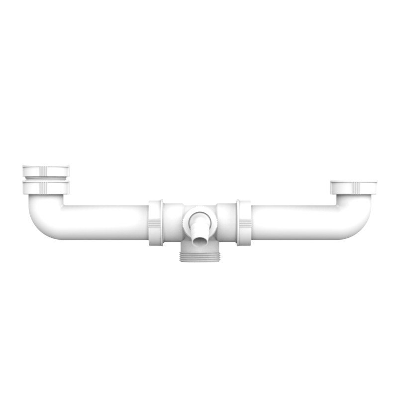 BDT afvoerverbinder voor dubbele spoelbak, 120-600 mm, 1 1/2 inch