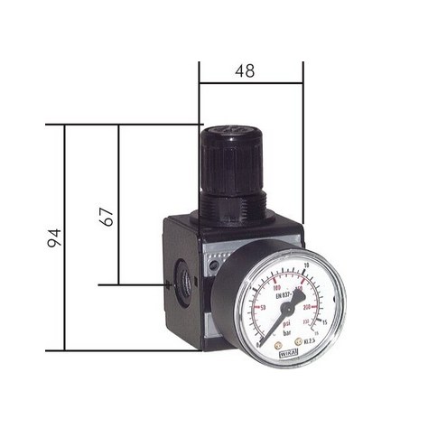 BDT drukregelaar 8/6 mm