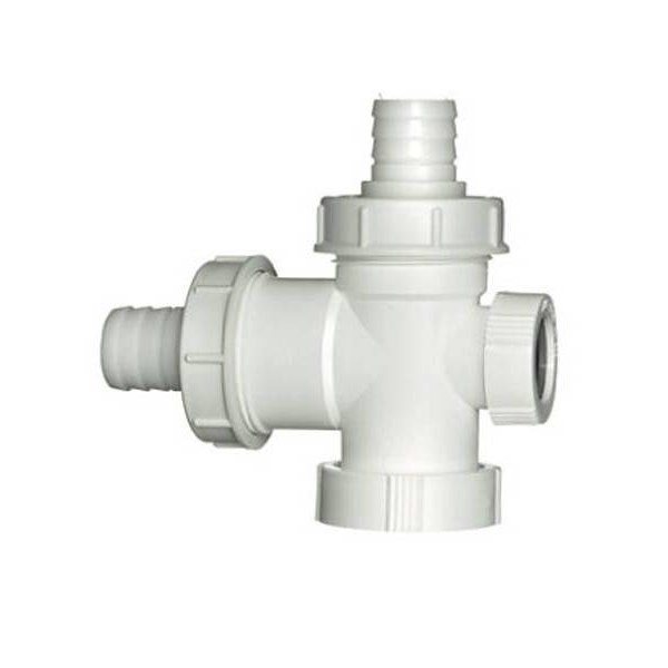 BDT T-stuk voor dubbele watertoevoer