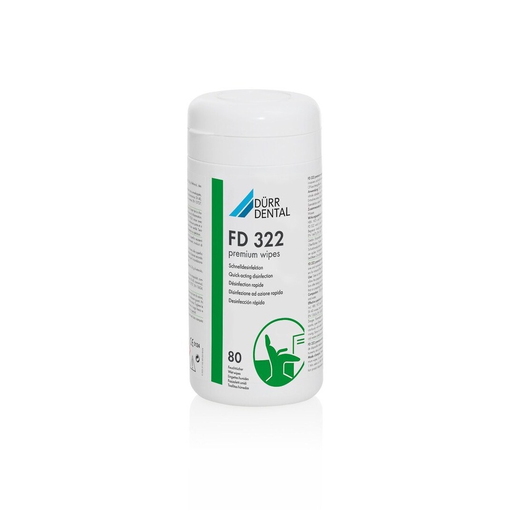 FD 322 Premium Wipes refill - 12 bags w/ 80 wipes