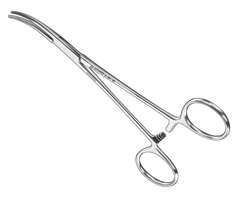 Ustomed - HALSTED-MOSQUITO, hemostatische tang, 14 cm, gebogen, anatomisch