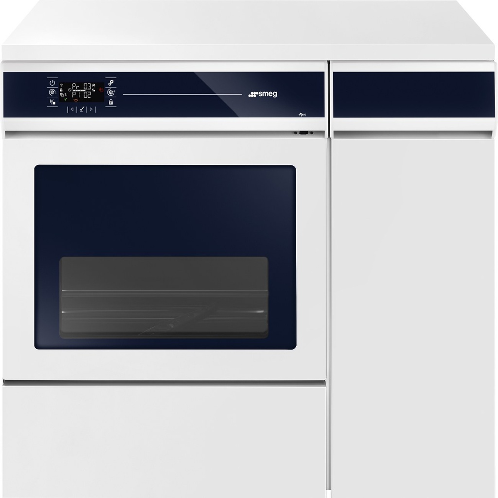 Smeg WD4290-DC-00G thermodesinfector 90 cm met droging, middelenkast en glazen deur, MDR-gecertificeerd