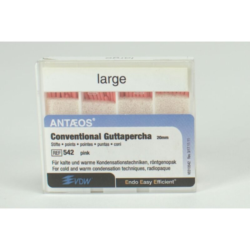 [V010542020471] VDW 542 guttaperchastiften, large, roze