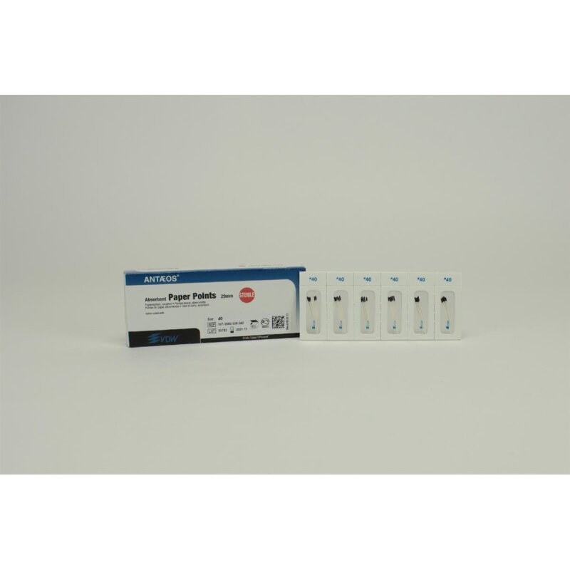 [V010560029040] VDW Taper .02 papierpunten, ISO 040, steriel