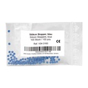 VDW siliconenstoppers, blauw, zak, 100 stuks