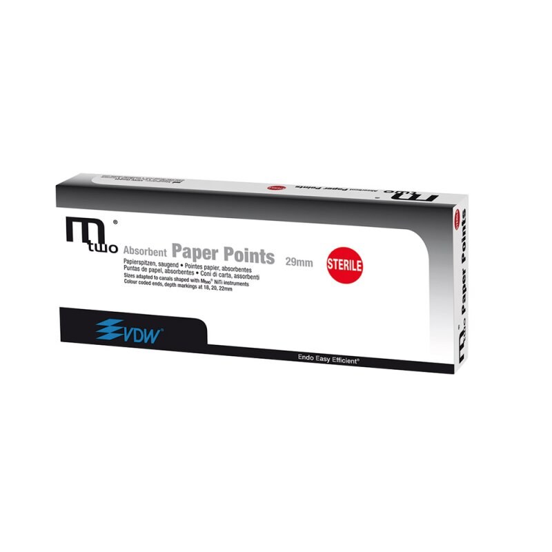 VDW Mtwo papierpunten, steriel 25/.06, 29 mm