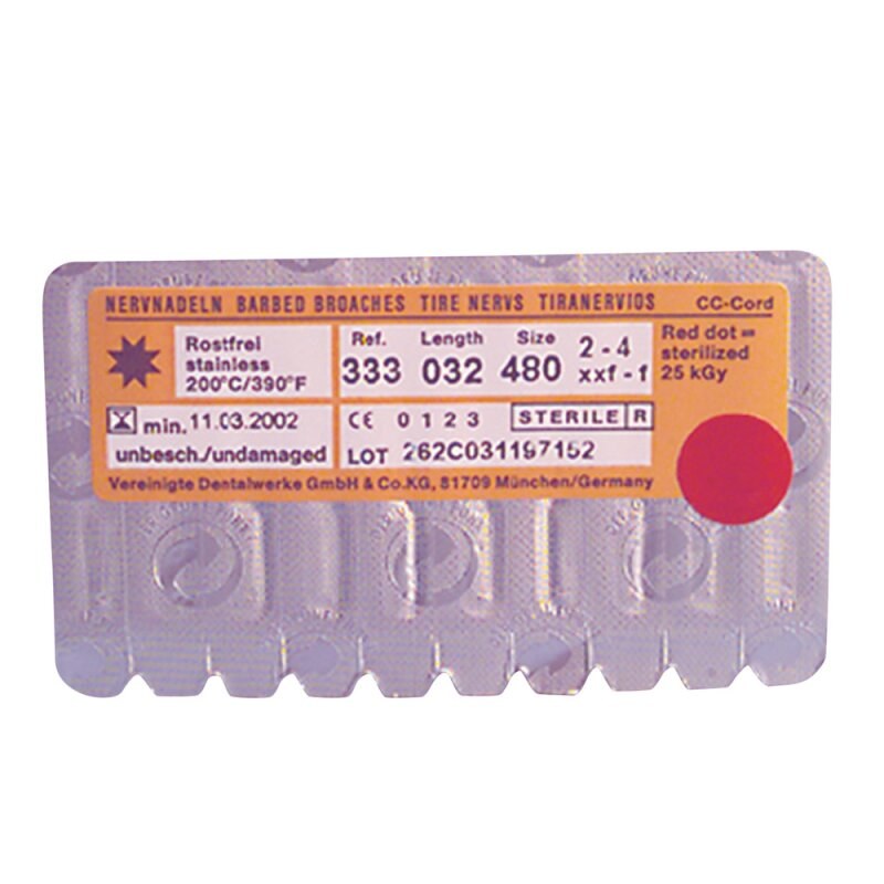 [V040333021480] VDW extirpatienaald CC-Cord, assortiment, 21 mm, 10 stuks