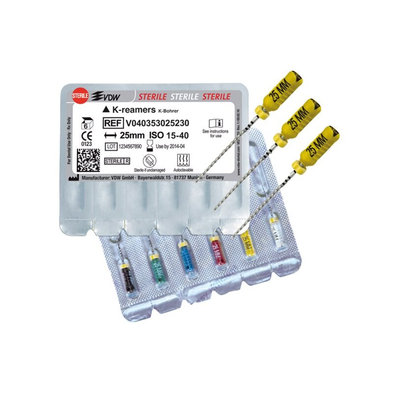 VDW Sterile K-boor, ISO 90, 25 mm, steriel