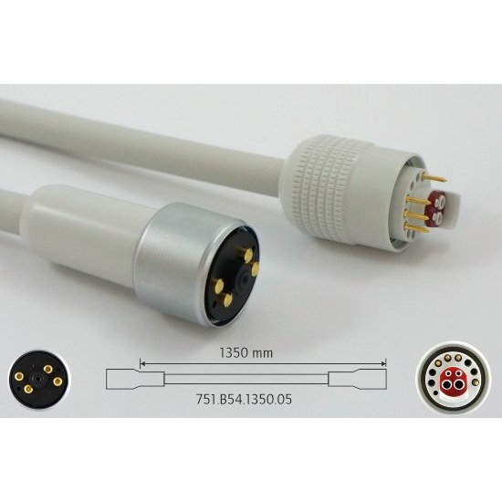 [751.B54.1350.05] Mytronic motorslang voor Bien-Air ISO 300/MC2 motor, 1350 mm, grijs, met licht