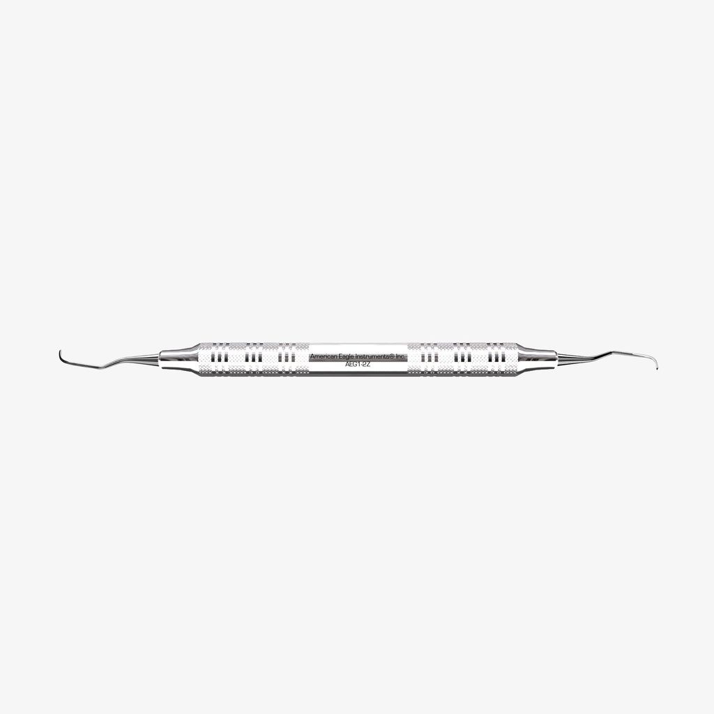[AEG1-2Z] American Eagle Gracey Standard 1-2 curette, talon Tough, anterior, RVS handgreep