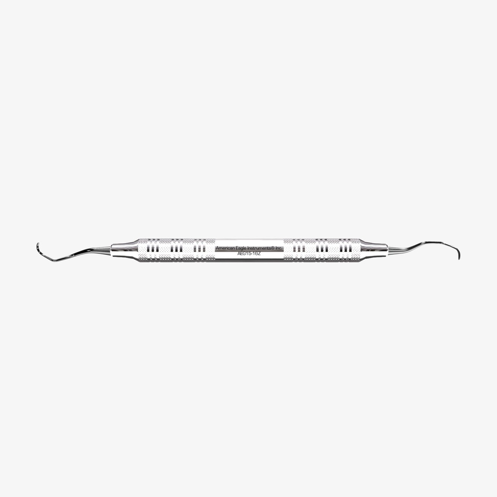 [AEG15-16Z] American Eagle Gracey-curette 15-16, posterior, mesiaal, Talon Tough, RVS handgreep