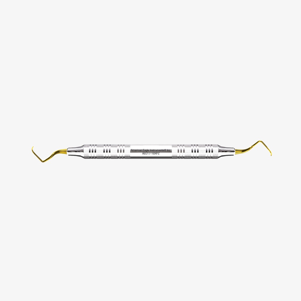 [AEG17-18XPZ] American Eagle Gracey-curette 17-18, posterior, distaal, XP² sharpen-free, RVS handgreep