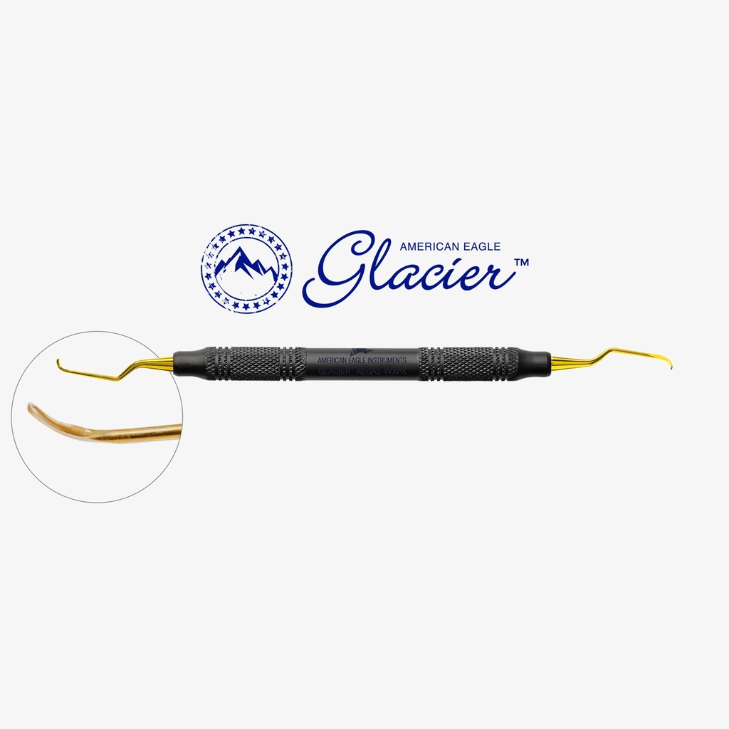 American Eagle Glacier Gracey +3 Access-curette 3-4, anterior, XP², EagleLite-handgreep