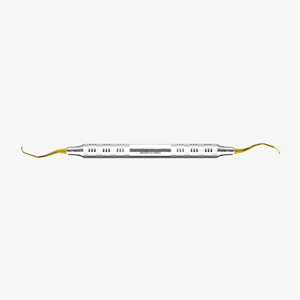 American Eagle Gracey +3 Deep Pocket-curette 13-14, XP² sharpen-free, RVS handgreep