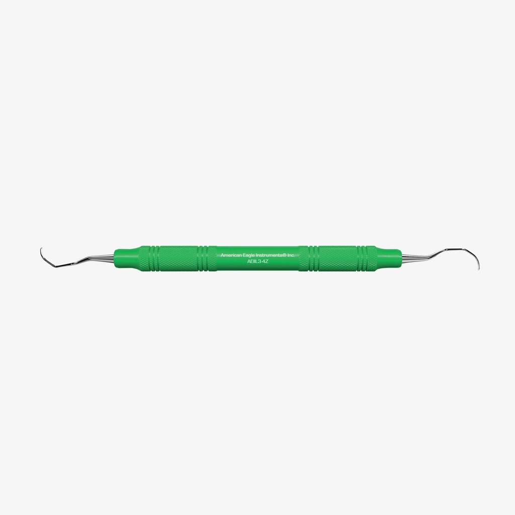 American Eagle implantaatcurette Langer L3-4 posterior, EagleLite-handgreep