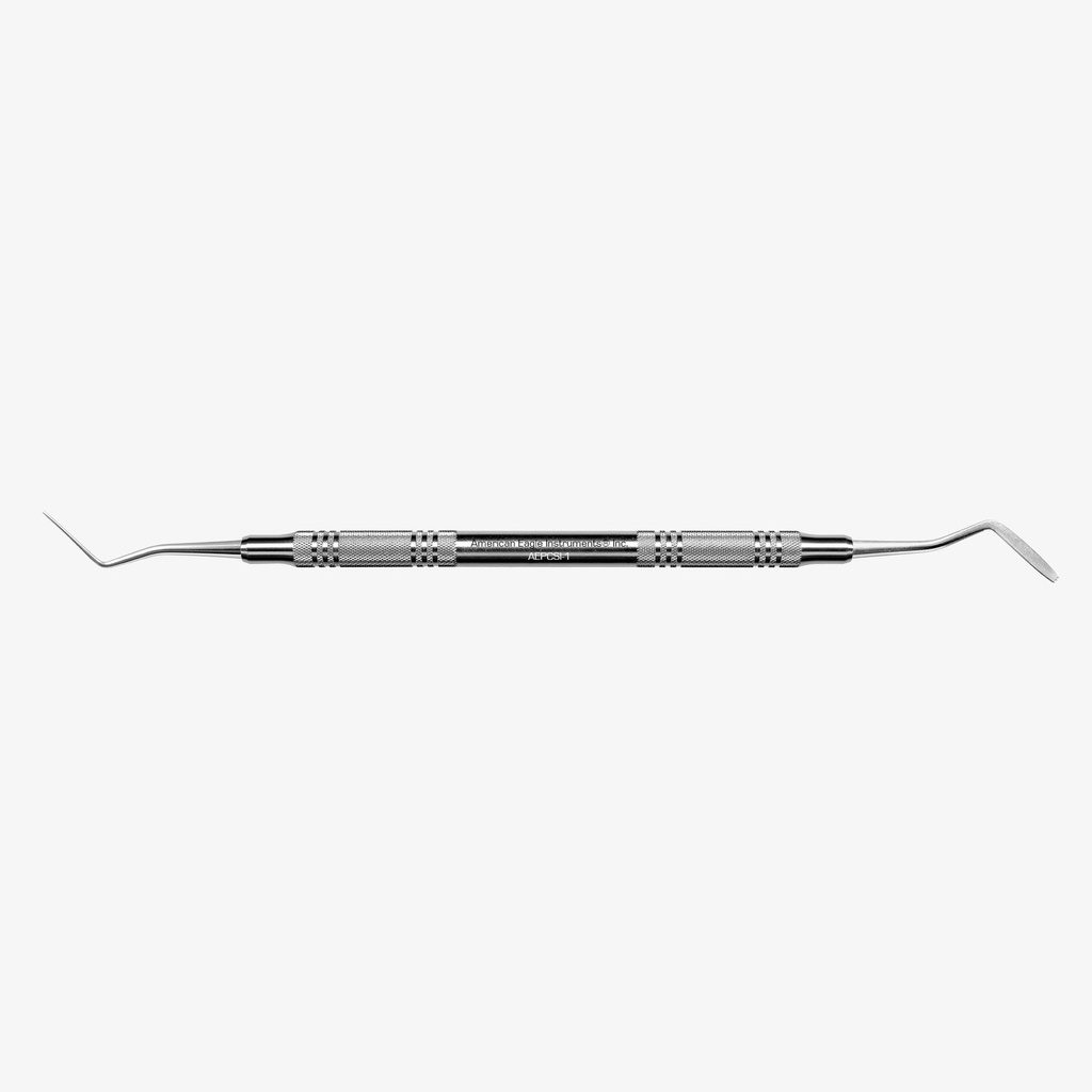 American Eagle retractiedraadplugger CSI-1, gekarteld, RVS handgreep dun