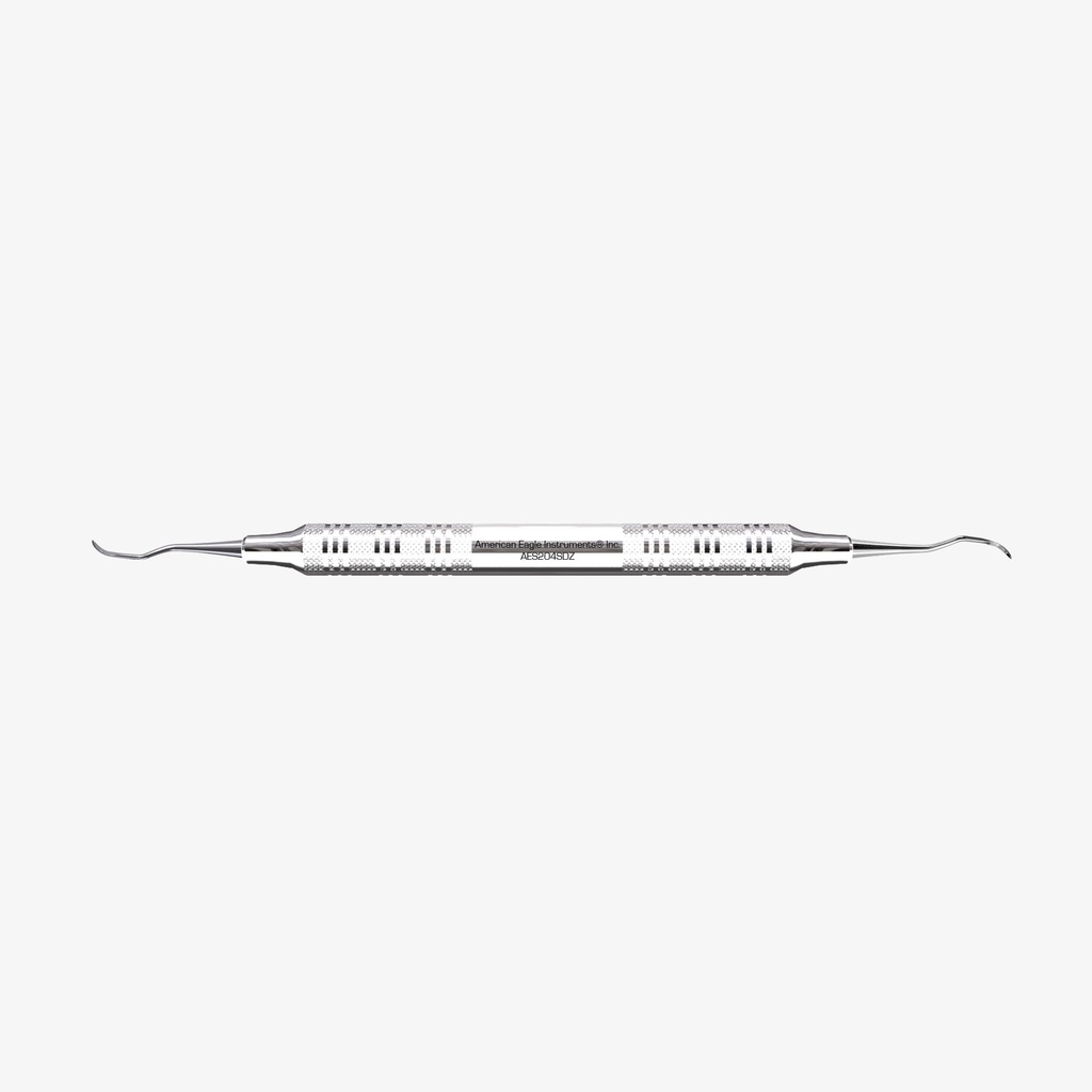 [AES204SDZ] American Eagle scaler 204SD, posterior, distaal, Talon Tough, RVS handgreep