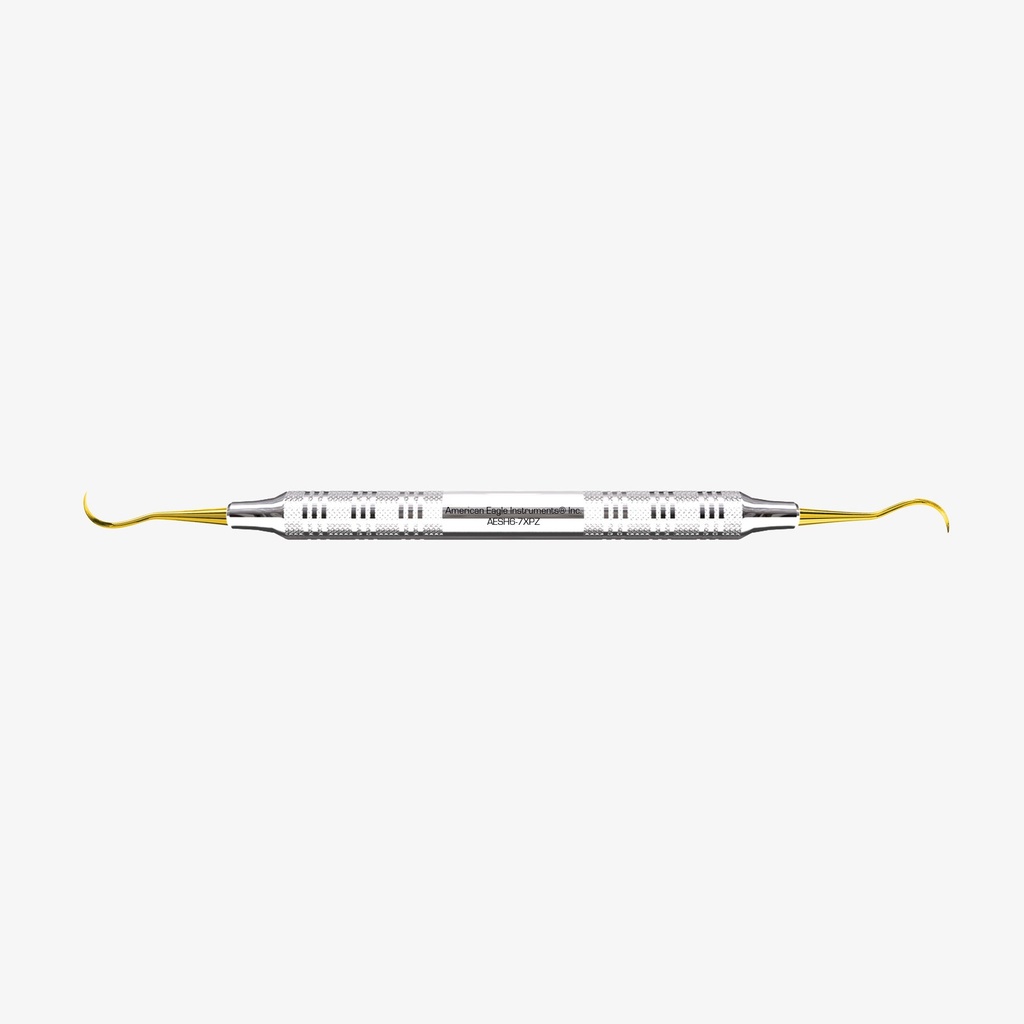 [AESH6-7XPZ] American Eagle scaler H 6-7, universal, anterior, XP² sharpen-free, RVS handgreep