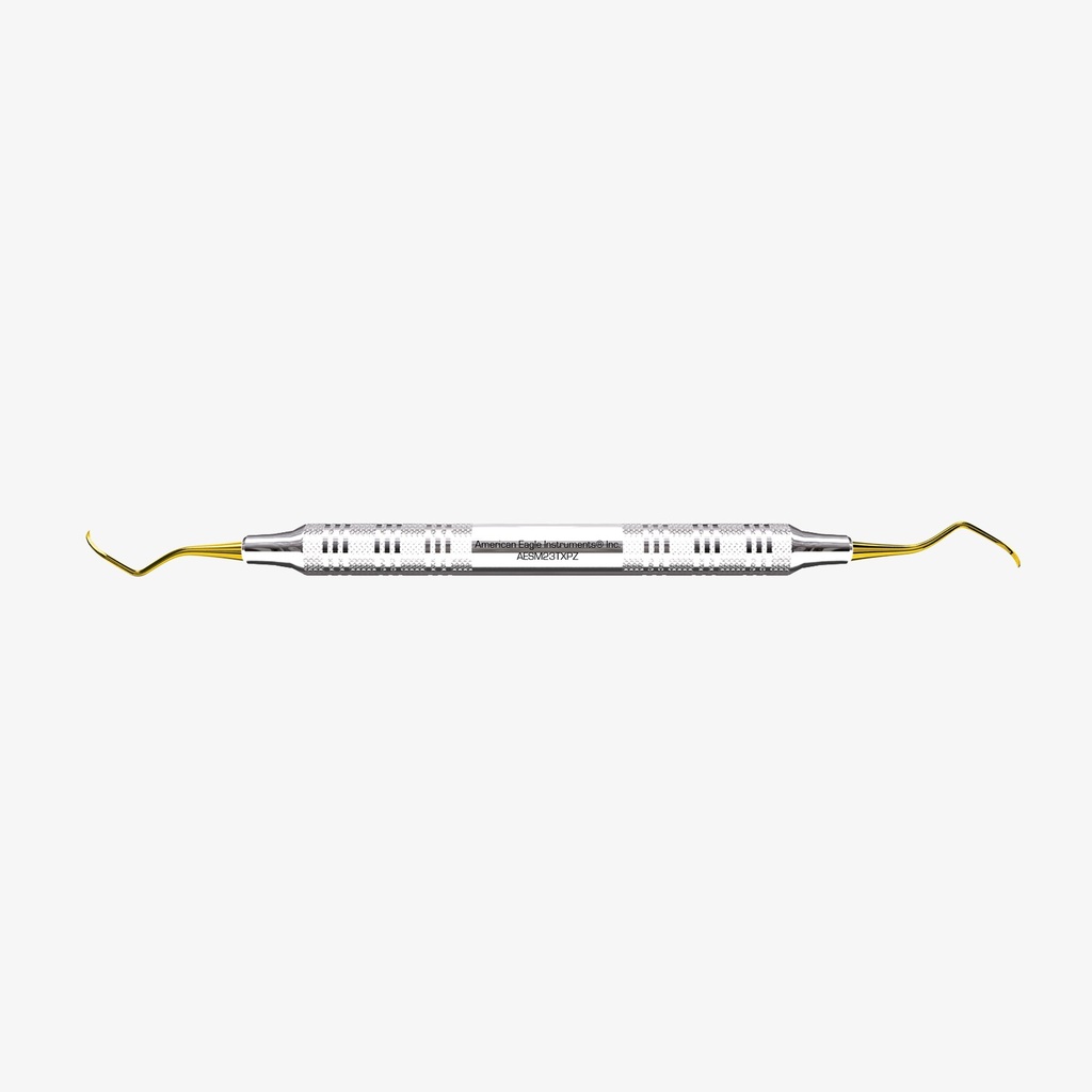 American Eagle scaler M23, posterior, dun, XP² sharpen-free, RVS handgreep