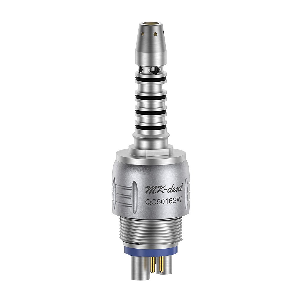 MK-dent QC5016SW snelkoppeling, Sirona, xenon-licht, waterregeling, chroomcoating, 6-gats