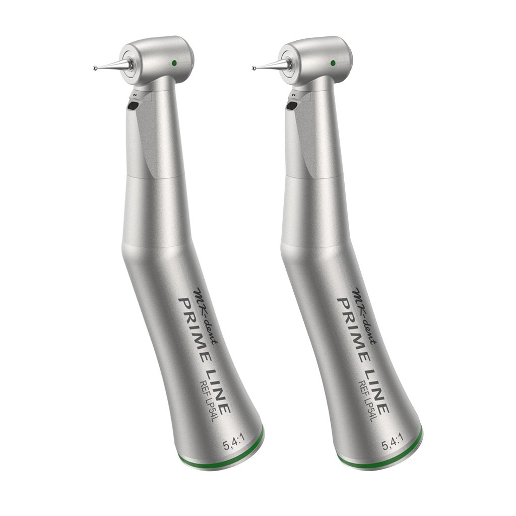 MK-dent Double Pack LP54L, 2× hoekstuk Prime Line, 5,4:1, CA-boren, glasvezellicht