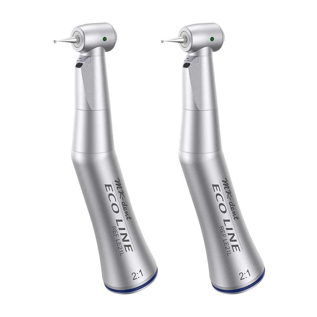 MK-dent Double Pack LE21L, 2× hoekstuk Eco Line, 2:1, CA-boren, glasvezellicht