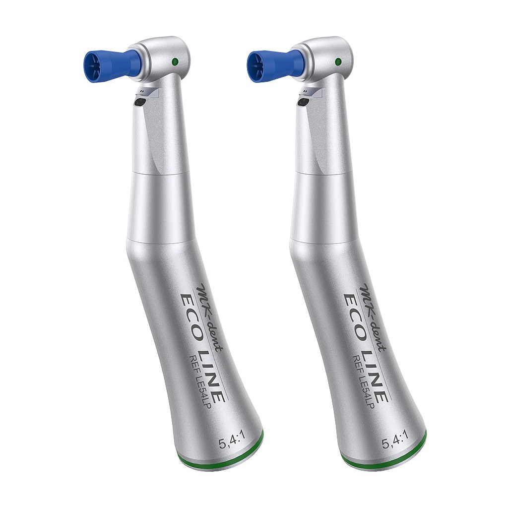[VP-LE54LP] MK-dent Double Pack LE54LP, 2× hoekstuk Eco Line, 5,4:1, prophy-cup, glasvezellicht