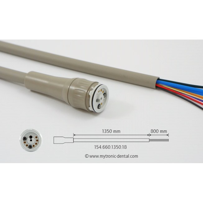 [154.660.1350.18] Mytronic motorslang voor W&H Synea motor, 1350 mm, surf6, open einden