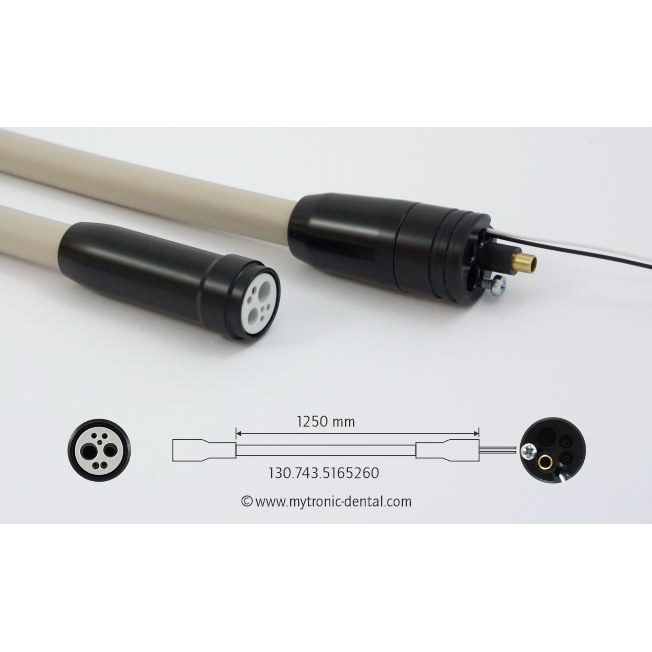 Mytronic turbineslang 4-gats met licht, 1250 mm, unit KaVo, alternatief voor KaVo 05165260