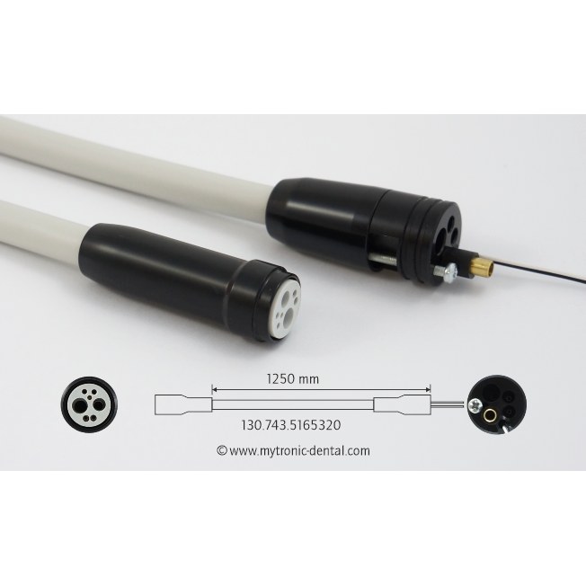 Mytronic turbineslang 4-gats met licht, 1250 mm, unit KaVo, alternatief voor KaVo 05165320