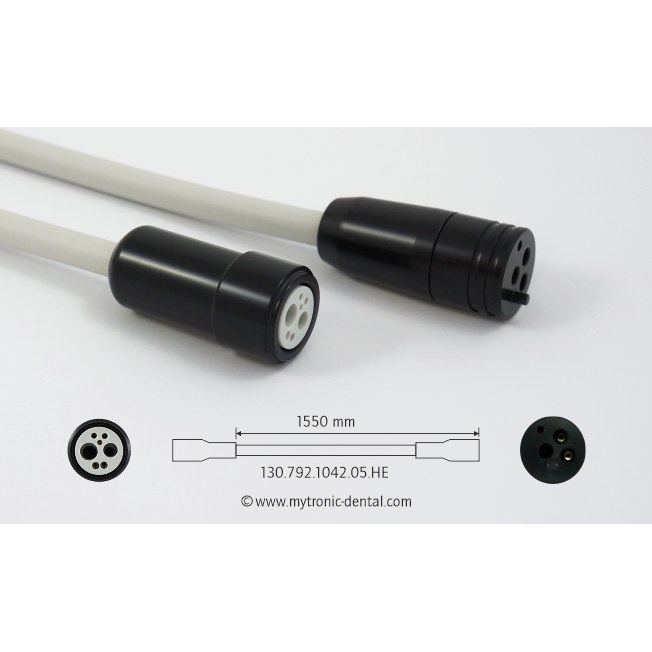 Mytronic spuitslang voor KaVo 3F-spuit 07730500, 1250 mm, grijs, unit KaVo 1042, assistentenzijde