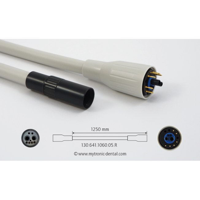 Mytronic motorslang voor NSK M40/M40 XS motor, 1250 mm, grijs, unit KaVo 1057/1060, met waterregelaar