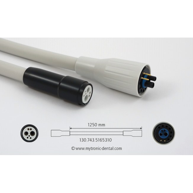 Mytronic turbineslang 4-gats met licht, 1250 mm, unit KaVo, alternatief voor KaVo 05165310