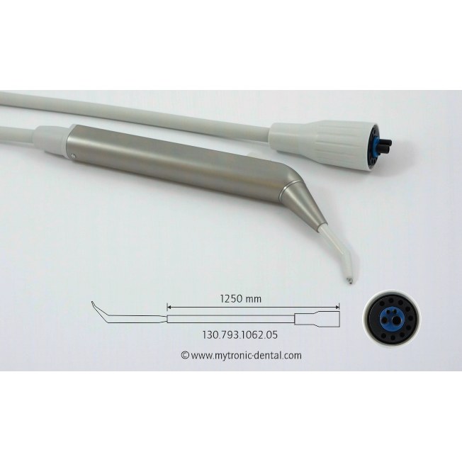 Mytronic spuitslang voor Luzzani Minilight 3F, staal, 1250 mm, grijs, unit KaVo 1057-1080
