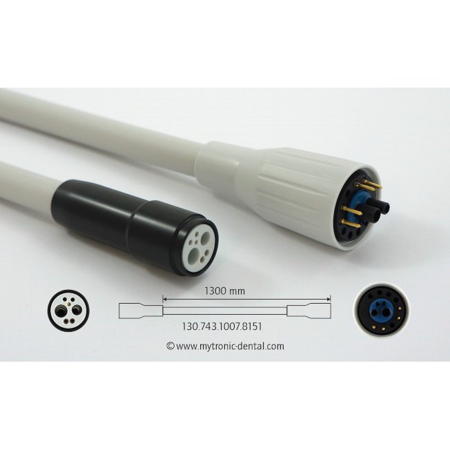 Mytronic turbineslang 4-gats met licht, 1300 mm, unit KaVo, alternatief voor KaVo 10078151