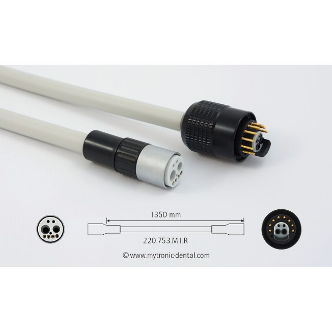 Mytronic motorslang voor Bien-Air MC3 motor, 1350 mm, grijs, unit Sirona A/C/E/M/S-serie, met waterregelaar