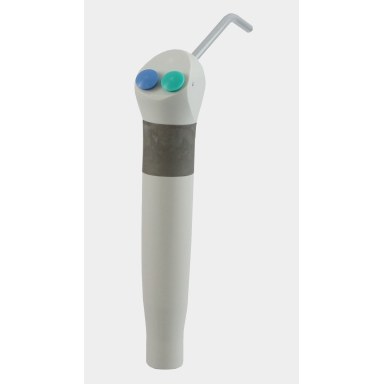 Mytronic MC 3FP meerfunctiespuit gebogen, zonder slang, softgrip kwartsgrijs, drukknoppen blauw/groen