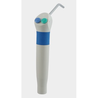 Mytronic MC 3FP meerfunctiespuit gebogen, zonder slang, softgrip lichtblauw, drukknoppen blauw/groen