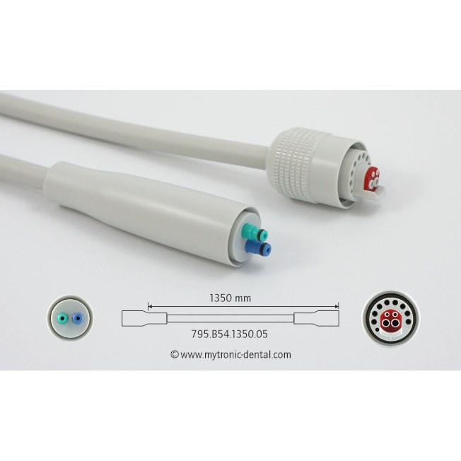 [795.B54.1350.05] Mytronic MC 3FP-S spuitslang zonder spuit, 1350 mm, grijs, MK-koppeling, originele huls grijs