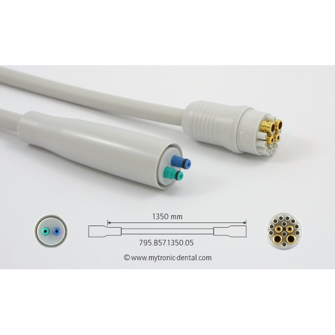 Mytronic MC 3FP-S spuitslang zonder spuit, 1350 mm, grijs