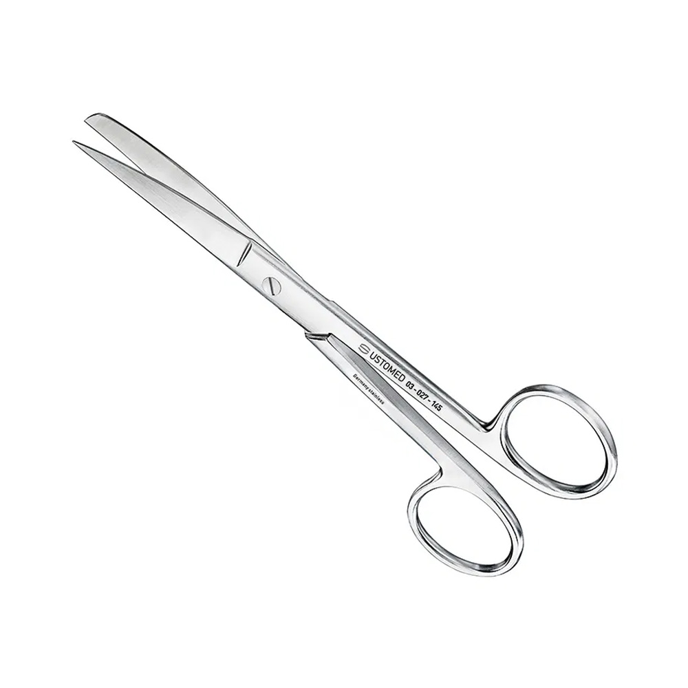 Ustomed - Chirurgische schaar 14,5 cm gebogen (scherp/stomp)