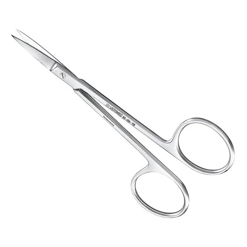 [03-316-115] Ustomed - IRIS hecht- en tandvleesschaar, 11,5 cm, recht, standaard uitvoering, grote ring