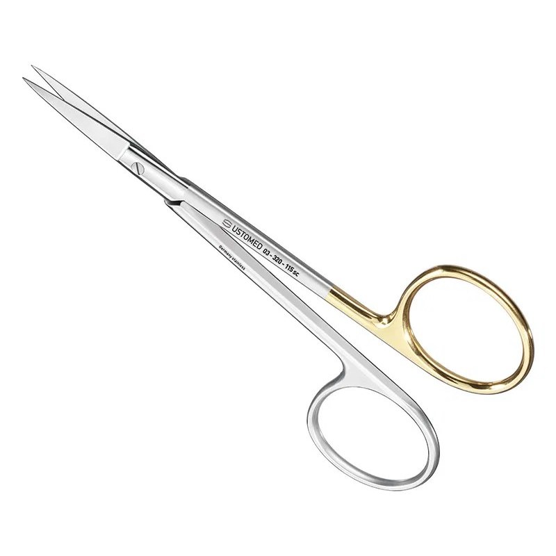 [03-320-115SC] Ustomed - IRIS hecht- en tandvleesschaar Super-Cut 11,5 cm recht