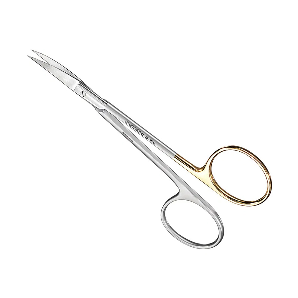 [03-321-115 SC] Ustomed - IRIS hecht- en tandvleesschaar Super-Cut 11,5 cm gebogen