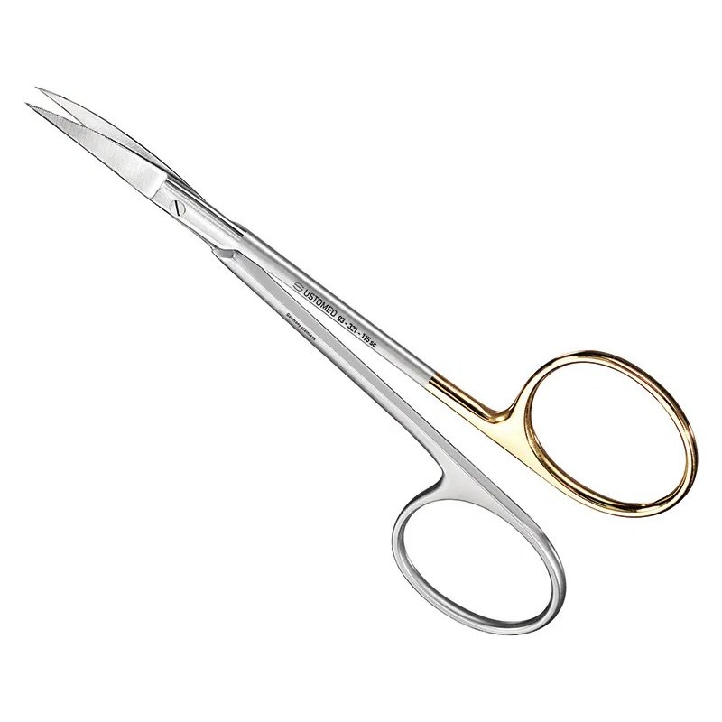 [03-321-115SC] Ustomed - IRIS hecht- en tandvleesschaar Super-Cut 11,5 cm gebogen